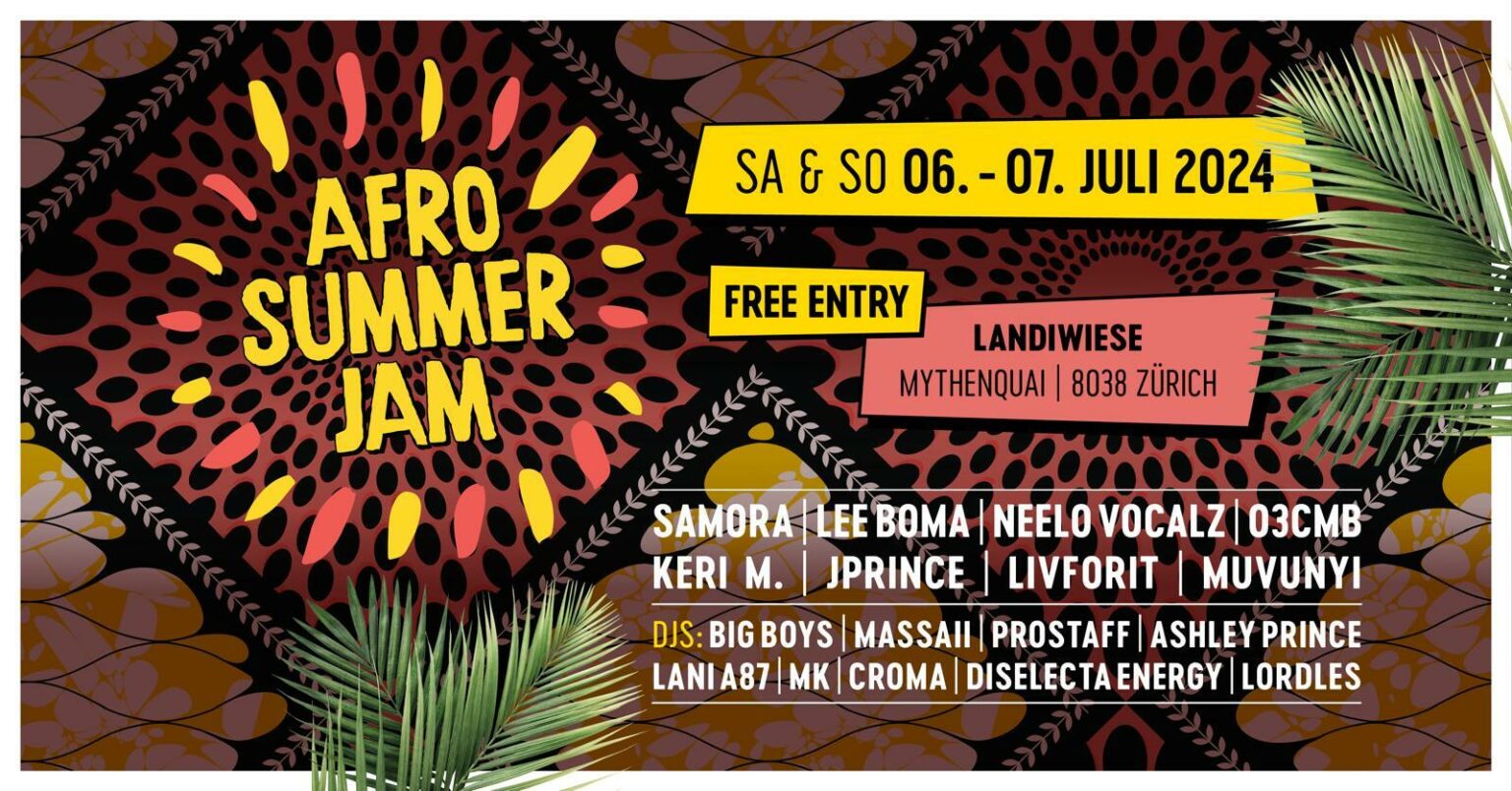 Flyer für den Afro Summer Jam 2024